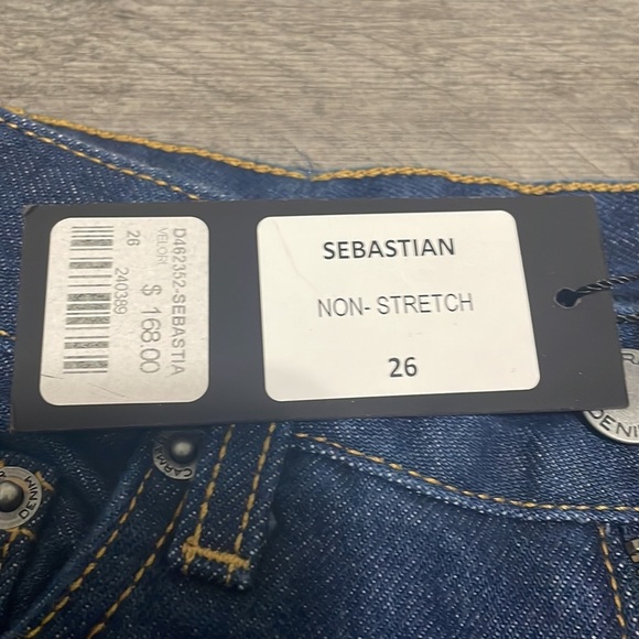 Carmar NWT sebastian 100% cotton no stretch raw hem high rise 26 - Picture 3 of 4